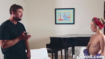 ebony maid catches me jerking