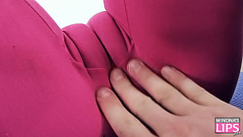 big ass yoga pants see through pussy