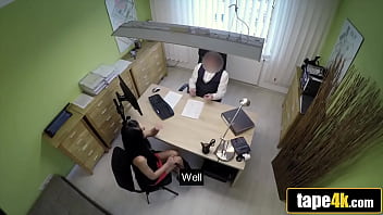 Sleazy bank manager offering loan to a slutty hottie in exchange for sex Sleazy bank manager offering loan to a slutty hottie in exchange for sex