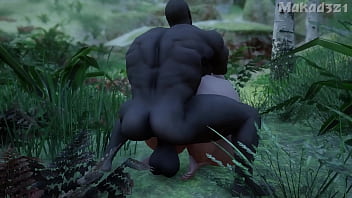 Horny milf gangbanged by bbc in africa 3d Horny milf gangbanged by bbc in africa 3d