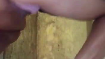 Arrombar meu cuzinho diz ela desejando uma ferramenta lá atrás