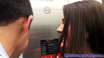 Erin stone party group fuck on balcony