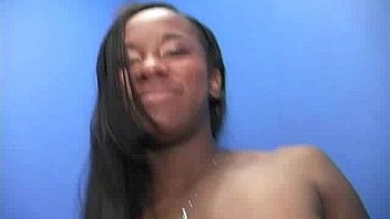 Natural cute black teen tries out gloryhole 1
