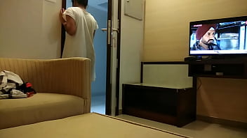 Sera teasing a delivery guy Sera teasing a delivery guy