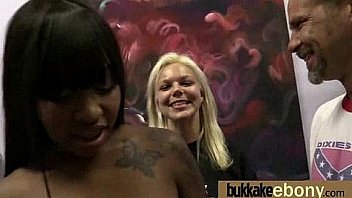 Huge cocks cover their black face in cum 9 Huge cocks cover their black face in cum 9