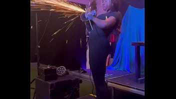 New skill unlocked angle grinding