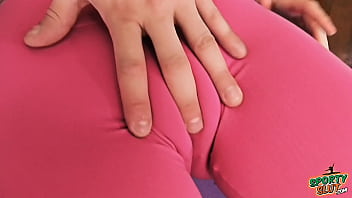 Cameltoe slut teen has big round ass in tight lycra leggings Cameltoe slut teen has big round ass in tight lycra leggings