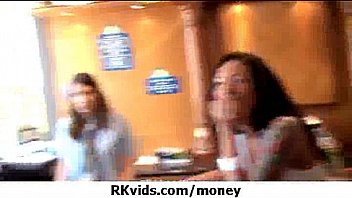 Desperate teen naked in public and fucks to pay rent 24