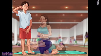 Big dick penetrates a pussy and cums inside an ass during a live show hentai game p3 Big dick penetrates a pussy and cums inside an ass during a live show hentai game p3
