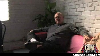 Amateur ebony interracial group sex with facial 23