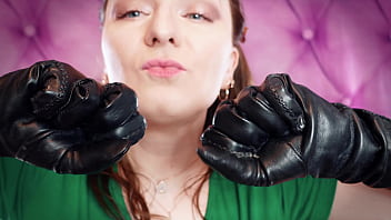 My very old vegan-leather gloves arya grander sfw sounding fetish video