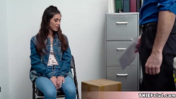 Cute shoplifter gipsy gets her pussy destroyed Cute shoplifter gipsy gets her pussy destroyed