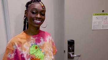 Tiny black slut deep throats huge black cock as cum drips out of mouth Tiny black slut deep throats huge black cock as cum drips out of mouth