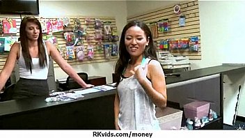 Tight teen fucks a man in front of the camera for cash 11