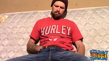 Kinky straight amateur masturbates solo