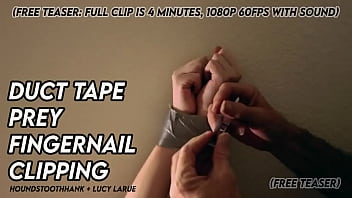 Duct tape prey fingernail clipping