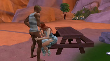 Young redhead girl fucks a guy outside Young redhead girl fucks a guy outside