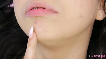 Aspiring teen model naked close up