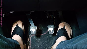Pedal pumping in hausschuhen ** nylonfeet **
