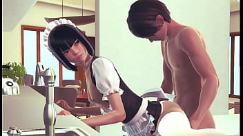 Playing with maid in the kitchen honeyselect2 Playing with maid in the kitchen honeyselect2