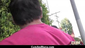 Ebony babe sucks group of white guys 17 Ebony babe sucks group of white guys 17