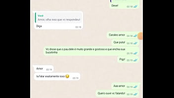 Corno conversando com esposa no whatsapp Corno conversando com esposa no whatsapp