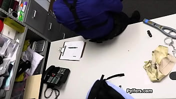 Thief in glasses throats cock after getting busted Thief in glasses throats cock after getting busted