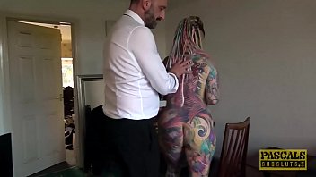 Inked whore piggy mouth dommed hard Inked whore piggy mouth dommed hard