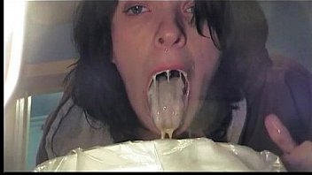 Girls gagging puking vomit and puke