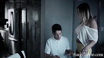 Step sister takes advantage of step brother's love for step mom Step sister takes advantage of step brother's love for step mom