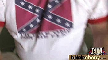 Ebony babe sucks group of white guys 14 Ebony babe sucks group of white guys 14