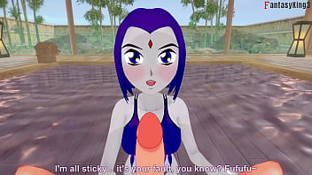 Raven bikini blowjob 1 titans full & pov on sheer & fantasyking3