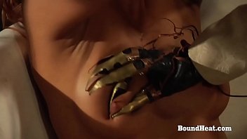 Young tied up lesbian slave gets her body shocked with electricity Young tied up lesbian slave gets her body shocked with electricity