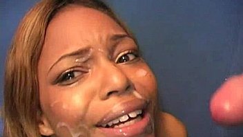 Interracial white lady confesses her sins at gloryhole 21