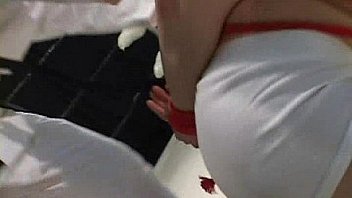 Gagged slaved in bondage is b up inside the ring Gagged slaved in bondage is b up inside the ring