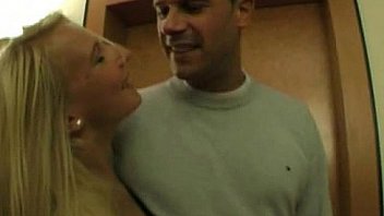 Rough 3some for horny dutch blonde