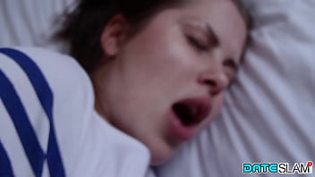 Young brunette bombshell gets big cock part 2