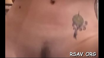 Busty babe in b s&m act