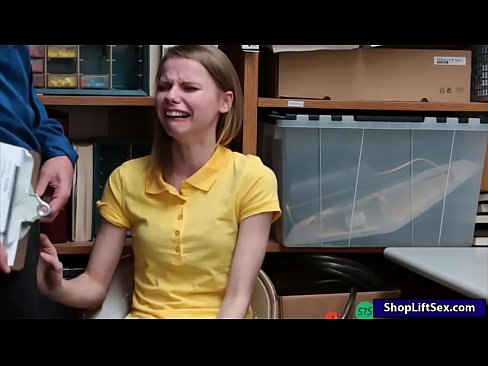 Exceptionally Tight Thief Boinked By Lp Officer In The Back Office