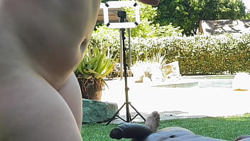 Naughty bombshell ivy mayhem convinces the pool guy ray black to fuck her with his huge bbc while her husband is away