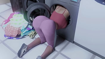 Omg his big ass busty milf stepmom looks so hot while doing laundry he seduces and kisses hot big ass milf - heart problems 13 3d hentai porn games