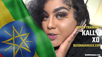 Presents - big booty anal training - ethiopian booty - kally xo - sex machine - big dildo - doxy wand