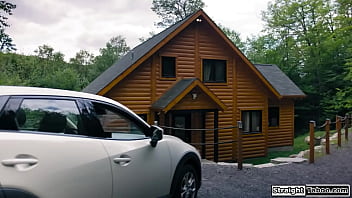 Emma hix and emily willis are at a shack in the make out and lick pussy when a bewildered guy stands ifo their window ready to eat