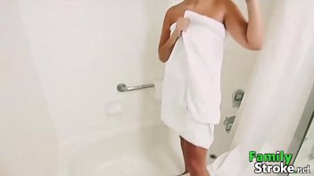 Pov bathing little stepsister bangs