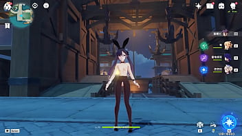 王何惜 or hexilucky genshin impact mod for mona bunny girl nude from a chinese mod that like doing nude lewds and posting