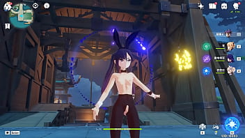 王何惜 or hexilucky genshin impact mod for mona bunny girl nude from a chinese mod that like doing nude lewds and posting