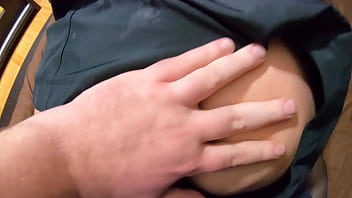 A great gift for st valentin- blow-job fuck and lot of cum on my long fur hooded downjacket 245 - preview