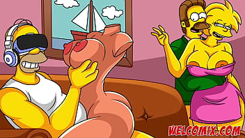 Flandis ripped the hottie's ass simpsons porn toons