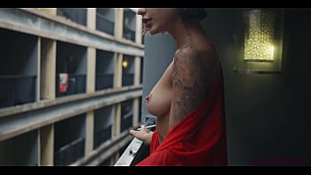 Sanktor - inked babe with natural tits teasing
