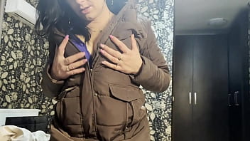 I received a jacket from my impotent husband and decided to try it on with his friend- preview